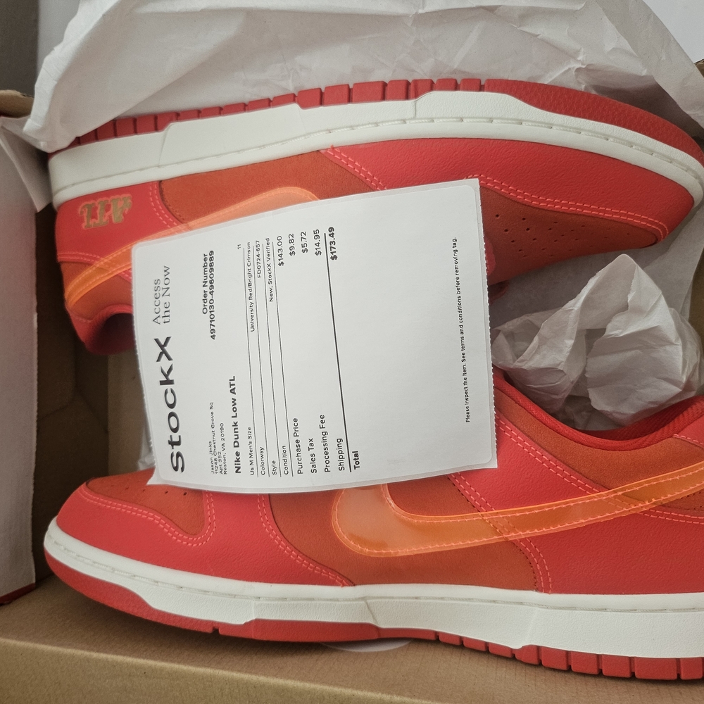 Nike Dunk Low Sneakers in University Red